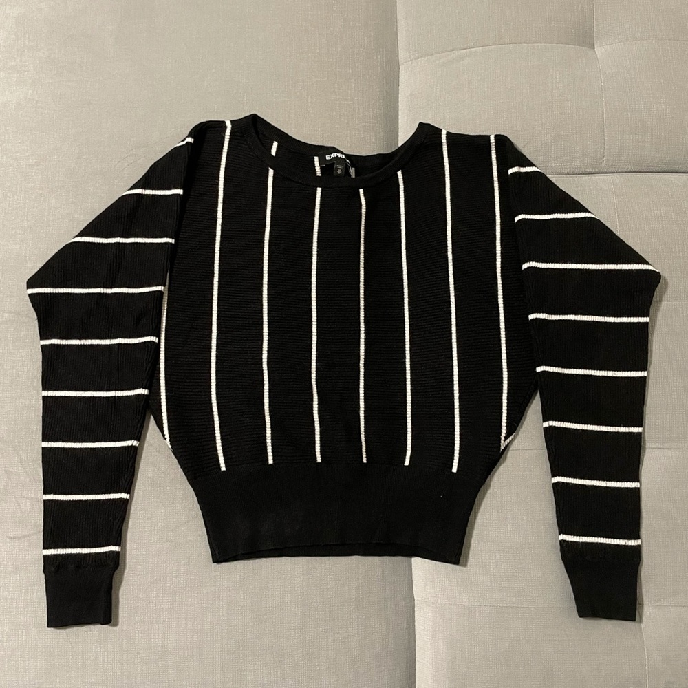 Express Batwing Striped Sweater